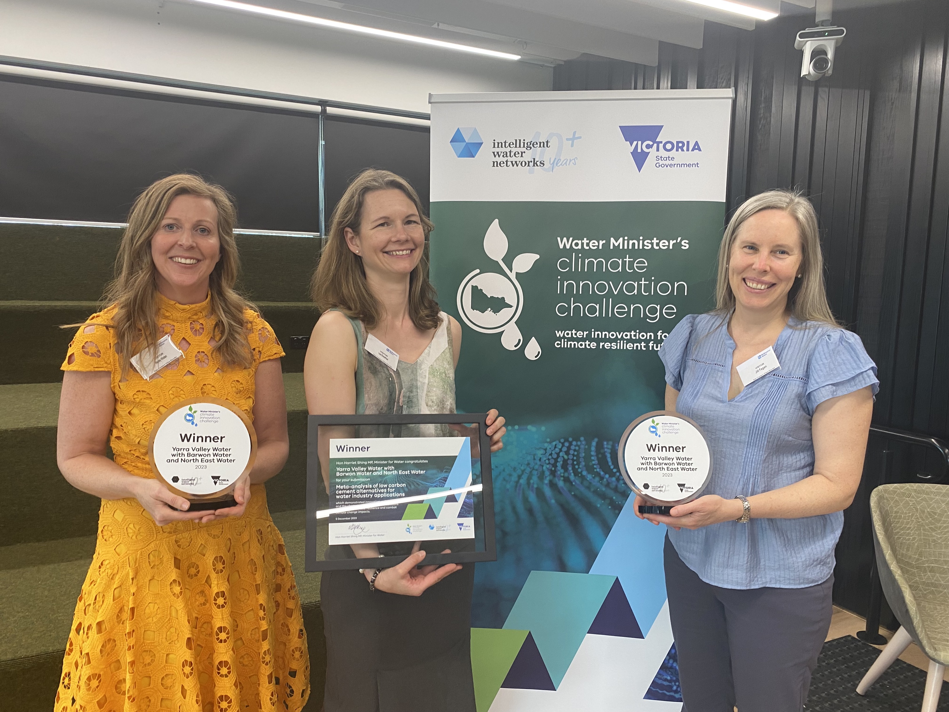 Hayley Vinden from (Barwon Water), Dr Lisa Ehrenfried (Yarra Valley Water) and Dr Jill Fagan (North East Water) Hayley Vinden from (Barwon Water), Dr Lisa Ehrenfried (Yarra Valley Water) and Dr Jill Fagan (North East Water)